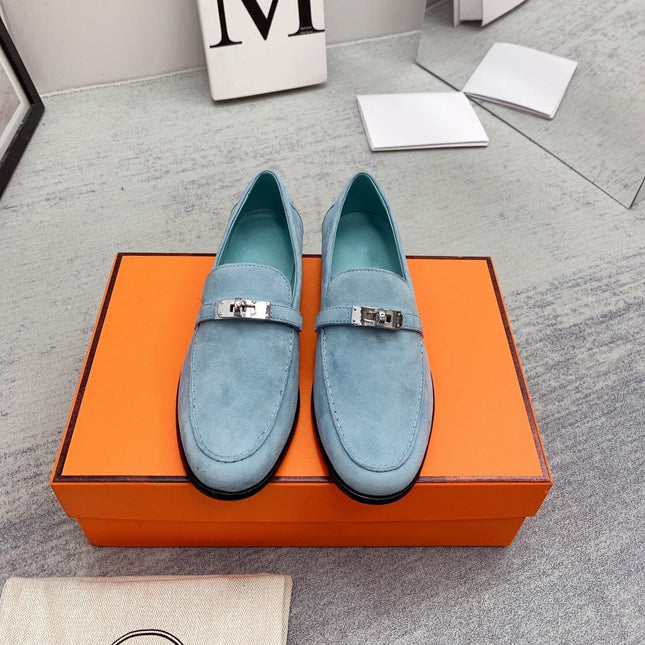 Destin Loafer Suede Light Blue