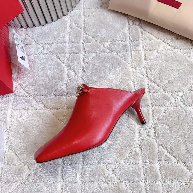 Vlogo Spool Square Toe Red