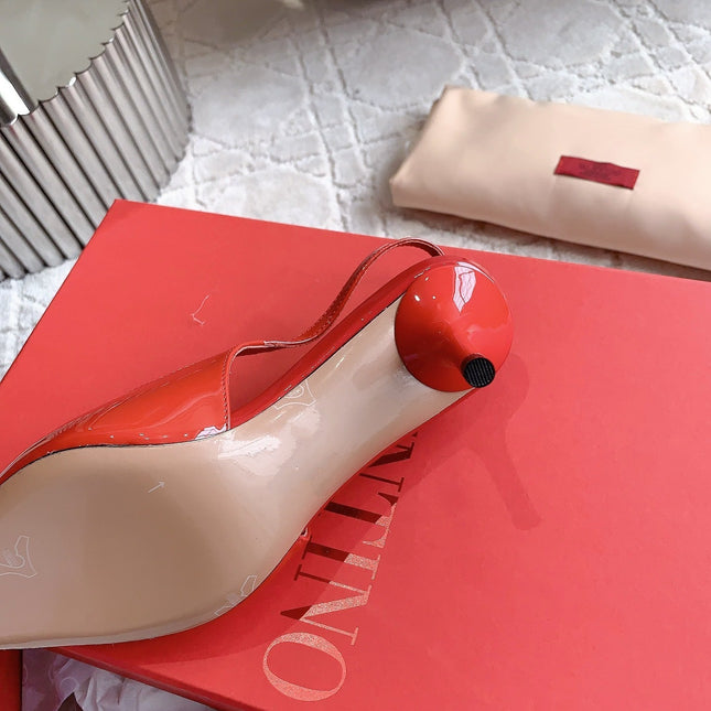 Vlogo Slingback Pump 65MM Shiny Red