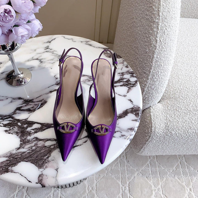 Vlogo Slingback Pump 90MM Purple