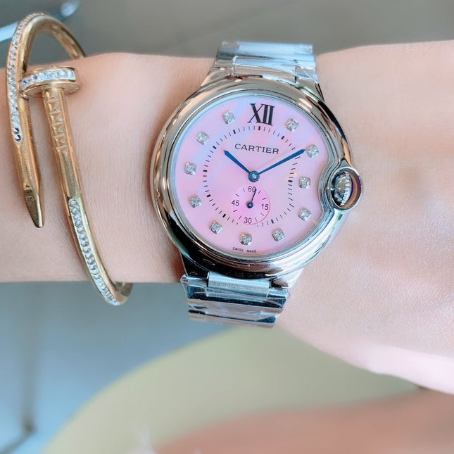 BALLON BLEU STEEL CASE PINK DIAL