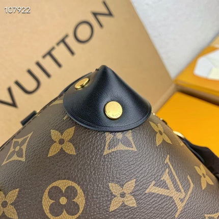 LV PETITE MALLE SOUPLE NOIR MONOGRAM CANVAS