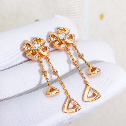 FIOREVER PINK GOLD DIAMONDS EARRINGS