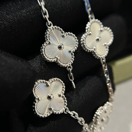 CLOVER SILVER 5 MOTIFS BRACELET