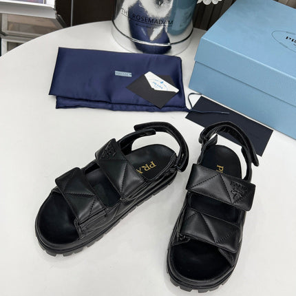 pra dad sandal black calfskin