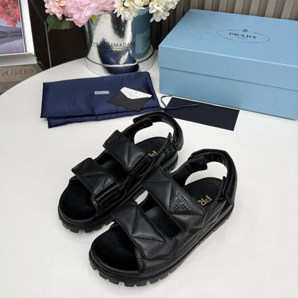 pra dad sandal black calfskin